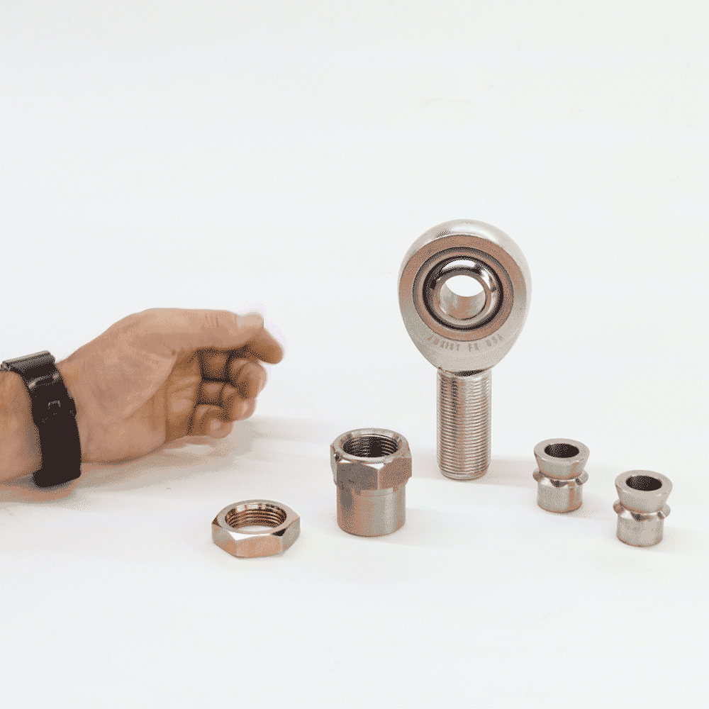 TMR Customs 3/4" Rod End (Heim Joint) Package with Hex Tube Adapter