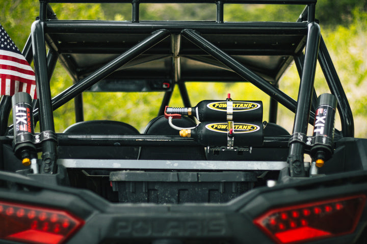 Double Barrel Bracket Power Shot™ Trigger - SXS Two Bottle CO2 Air Up System Power Tank