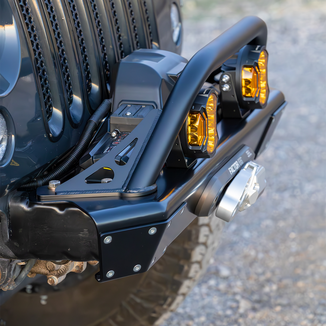 Savvy Front Bumper with Hoop (Legacy 6061 Aluminum) - 2007-2018 Jeep JK/JKU