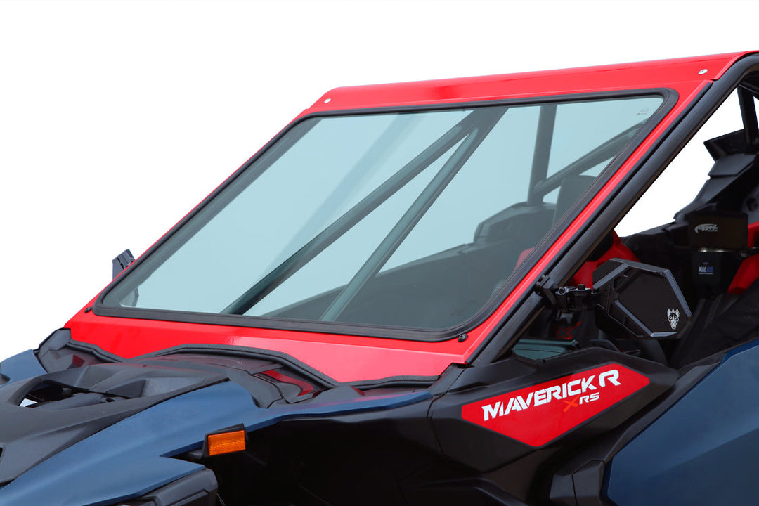 Cagewrx Can-Am Maverick R Glass Windshield Super Shorty & Baja Spec