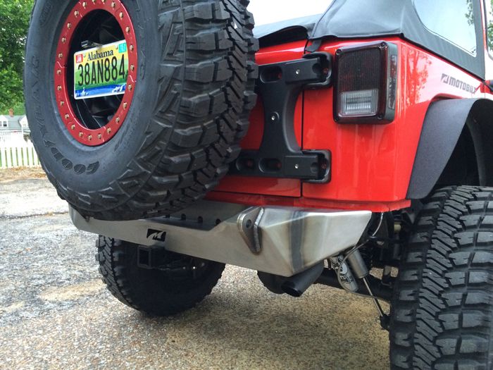 Motobilt Rear Stubby Bumper for 2007-2018 Jeep JK MB1010 | image 14