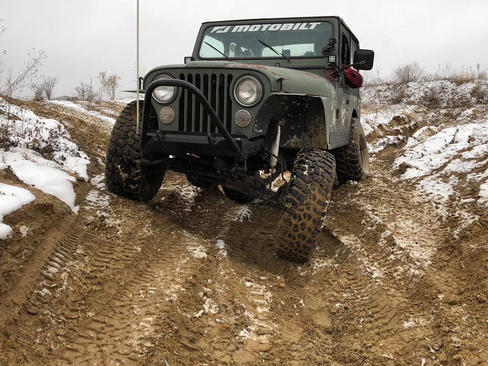 Motobilt Front Stubby Bumper with Stinger for Jeep CJ MB1015-S | image 12