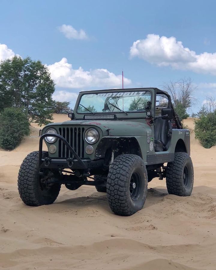 Motobilt Front Stubby Bumper with Stinger for Jeep CJ MB1015-S | image 9