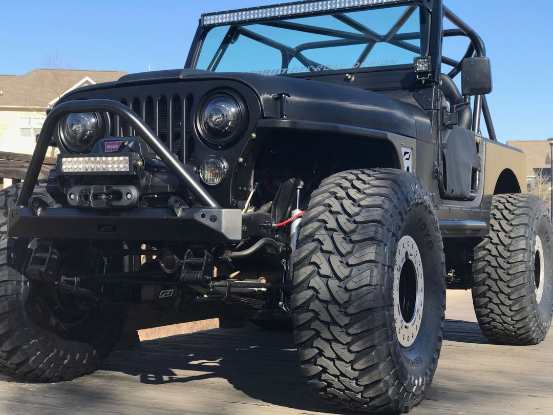 Motobilt Mid Width Front Bumper with Stinger for Jeep CJ MB1019-S | image 7