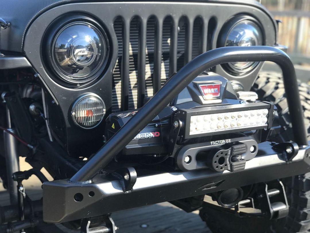 Motobilt Mid Width Front Bumper with Stinger for Jeep CJ MB1019-S | image 8