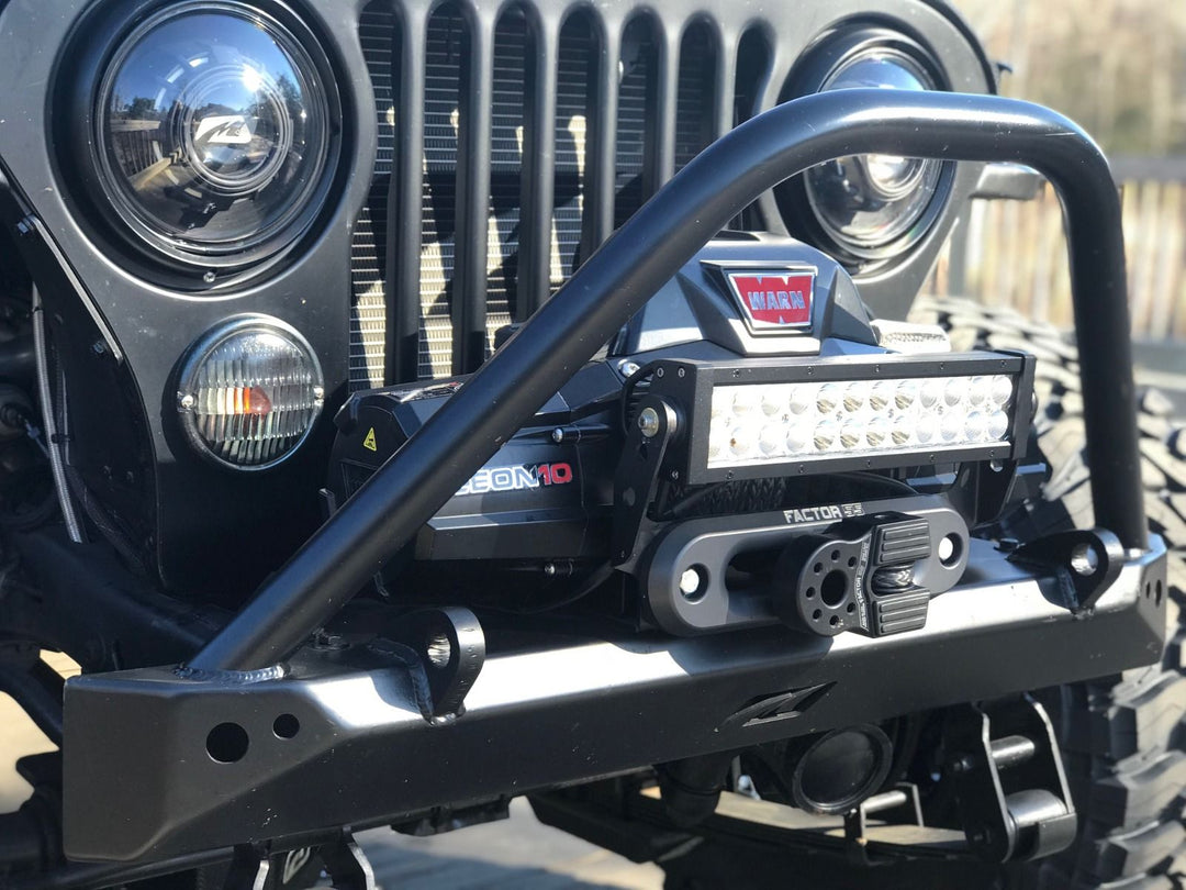 Motobilt Mid Width Front Bumper with Stinger for Jeep CJ MB1019-S | image 9