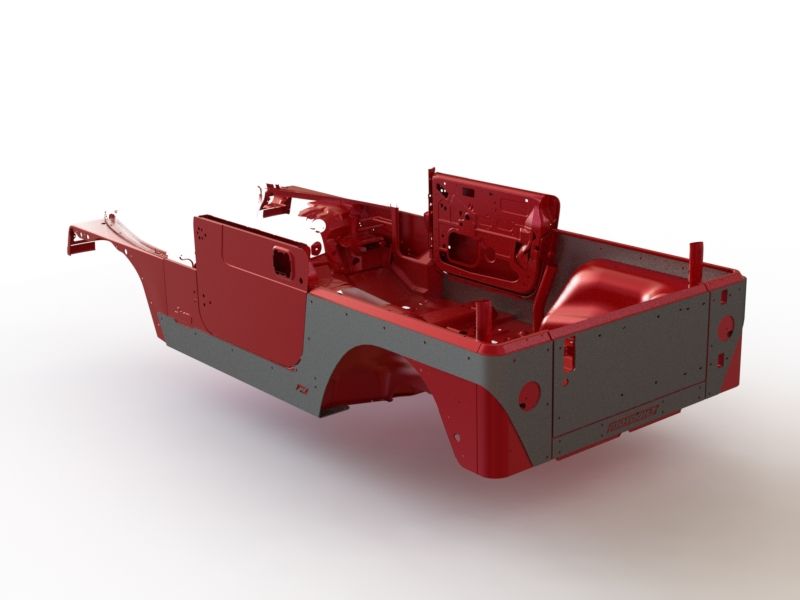 Motobilt Rocker Guards for Comp and Stretch Cut Corners for 1997-2006 Jeep TJ MB1054 | image 2
