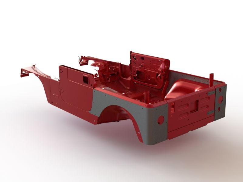 Motobilt 4" Stretch Cut Corners Pair for 1997-2006 Jeep TJ MB1058 | image 2
