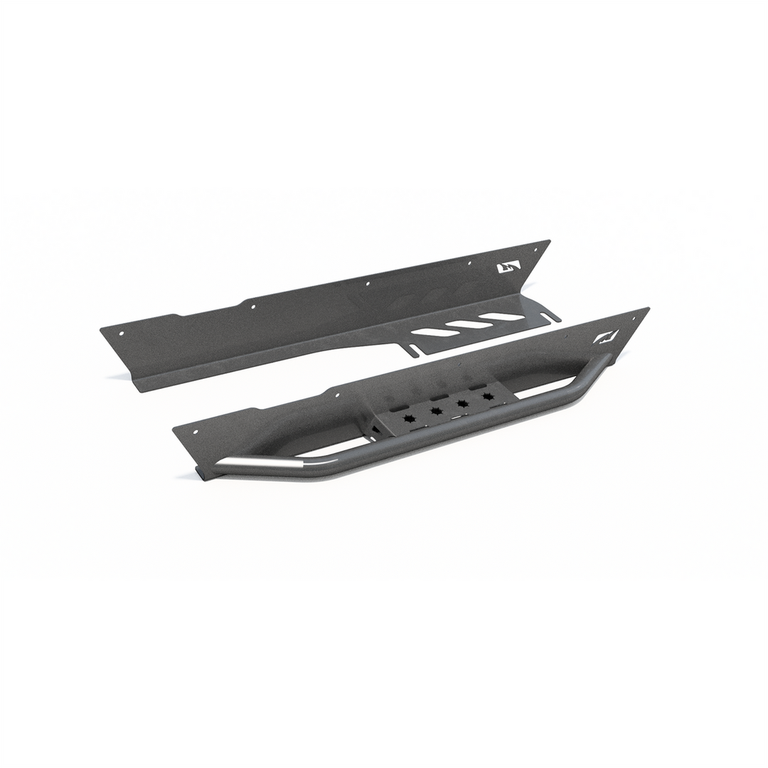 Motobilt Rocker Guards with Stock Flares and Tube Step for 1997-2006 Jeep TJ MB1059-S