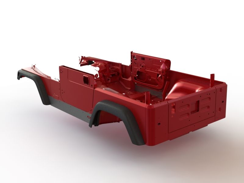 Motobilt Rocker Guards with Stock Flares for 1997-2006 Jeep TJ MB1059 | image 2