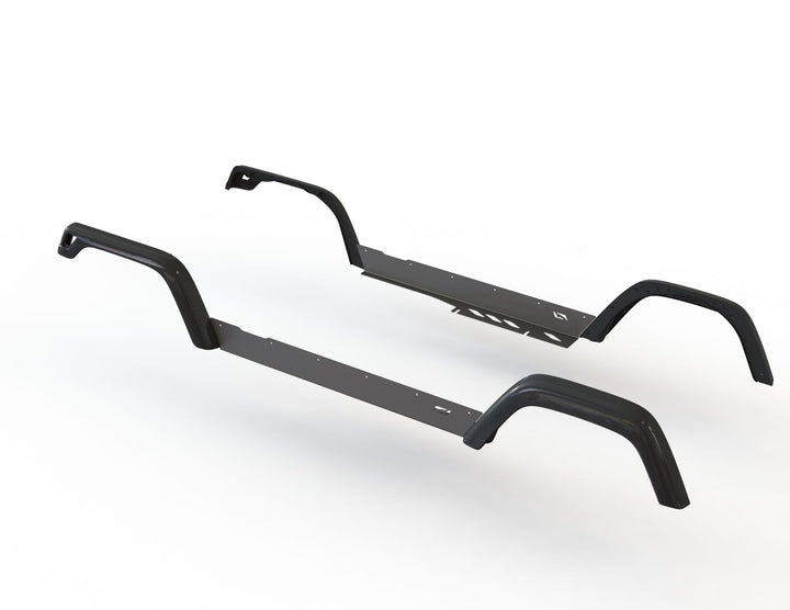 Motobilt Rocker Guards Between Factory Flares for 2004-2006 Jeep LJ Unlimited MB1060 | image 2