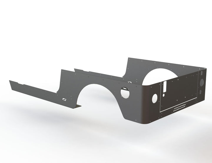 Motobilt Full Length Rocker Guards for 2004-2006 Jeep LJ Unlimited MB1064 | image 2