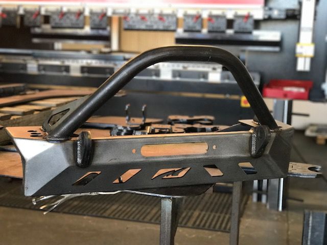 Motobilt Front Bumper with Bull Bar for Jeep YJ/TJ/LJ MB1069-B | image 4