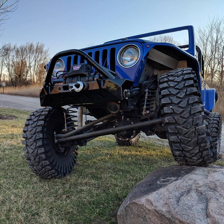 Motobilt Front Bumper with Bull Bar for Jeep YJ/TJ/LJ MB1069-B | image 7