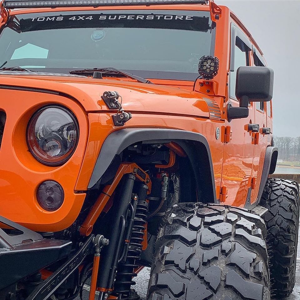 Motobilt Aluminum Crusher 2" Front Fenders for Jeep JK/JKU MB1075-2-A | image 2