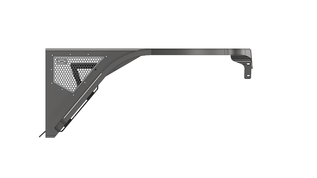 Motobilt Aluminum Front Fenders 2" Flare for Jeep TJ/LJ MB1082-2-A