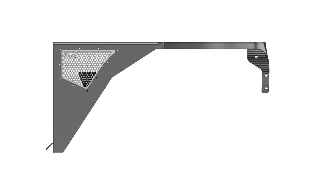 Motobilt Aluminum Highline Front Fenders 0" Flare for Jeep TJ/LJ MB1083-0-A