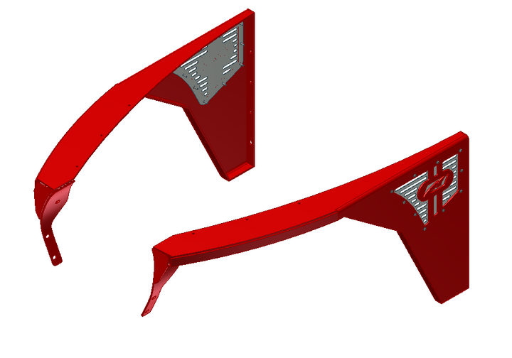 Motobilt High Line Fenders 0" Flare No Inner Fender for 1997-2006 Jeep TJ/LJ Pair MB1083-0