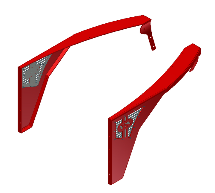 Motobilt High Line Fenders 0" Flare No Inner Fender for 1997-2006 Jeep TJ/LJ Pair MB1083-0 | image 3
