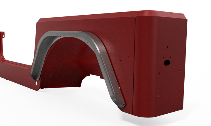 Motobilt Fenders Rear Double Arch 2" Flare Pair for Jeep TJ MB1088-2 | image 2
