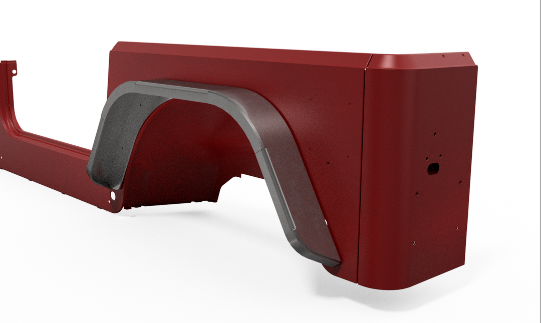 Motobilt Fenders Rear Double Arch 4" Flare Pair for Jeep TJ MB1088-4