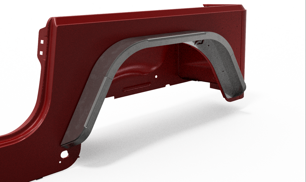 Motobilt Fenders Rear Double Arch 4" Flare Pair for Jeep TJ MB1088-4 | image 2