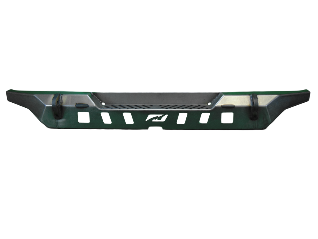 Motobilt Crusher Rear Bumper with Light Mounts with Spare Tire Cut Out for 2018+ Jeep JL MB1092