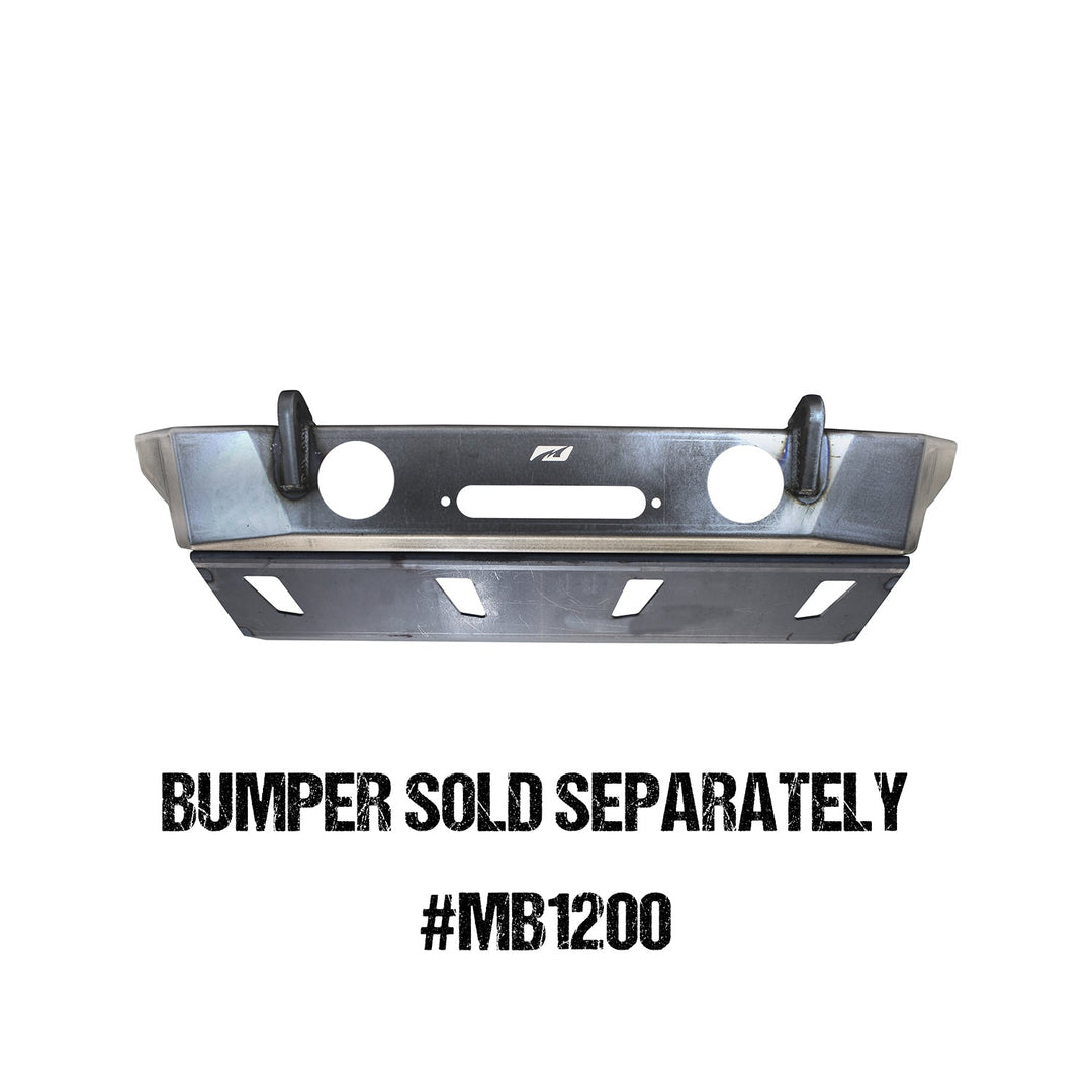 Motobilt Skid Plate for Crusher HD Front Bumper for 2018+ Jeep JL MB1201 | image 2