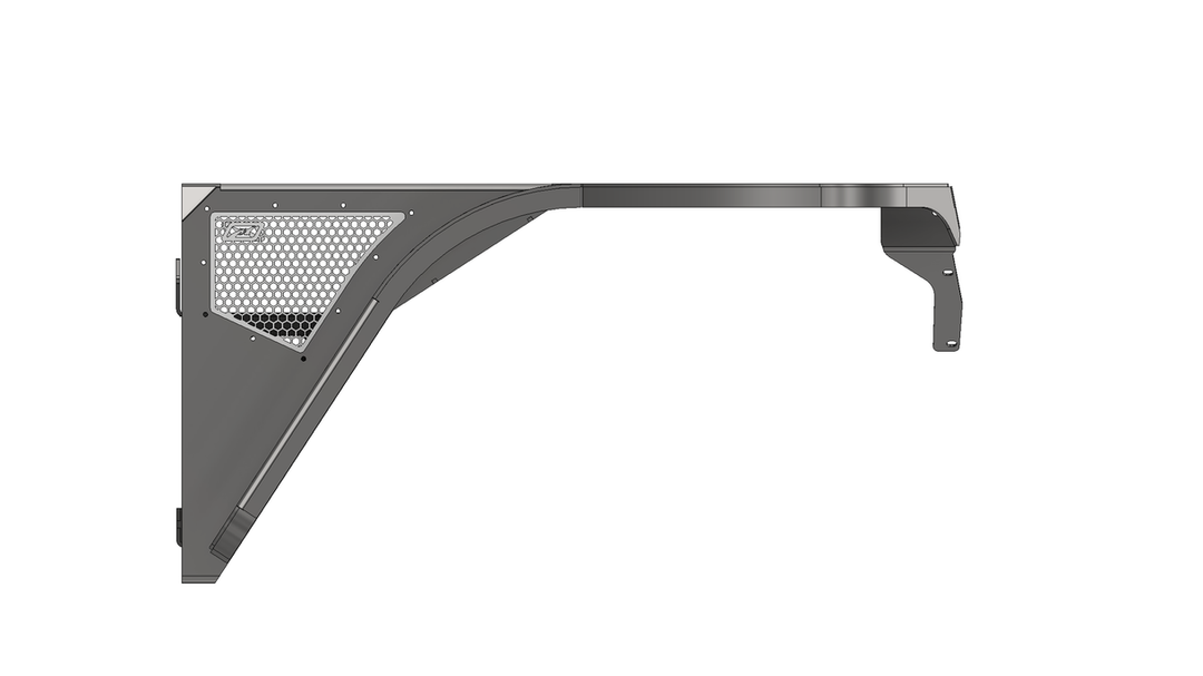 Motobilt Aluminum Highline Front Fenders 2" Flare for Jeep YJ MB1208-2-A