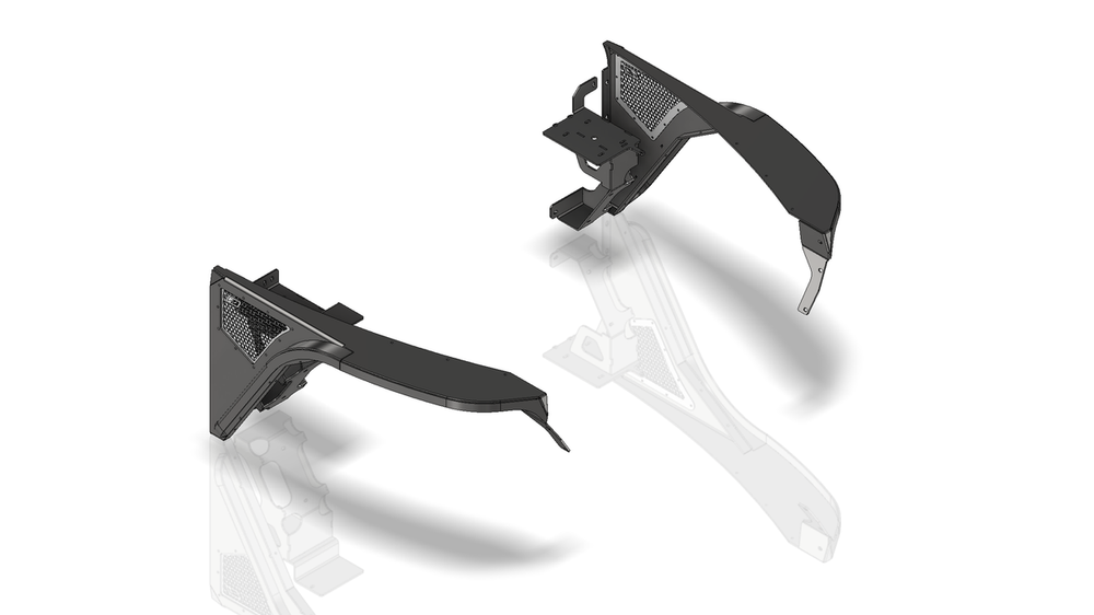 Motobilt Highline Front Fenders 2" Flare for Jeep YJ MB1208-2 | image 2