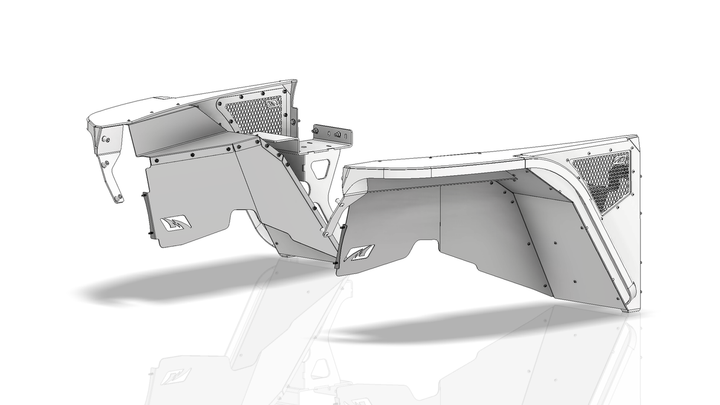 Motobilt Highline Inner Fender Kit for Jeep YJ MB1208-IF