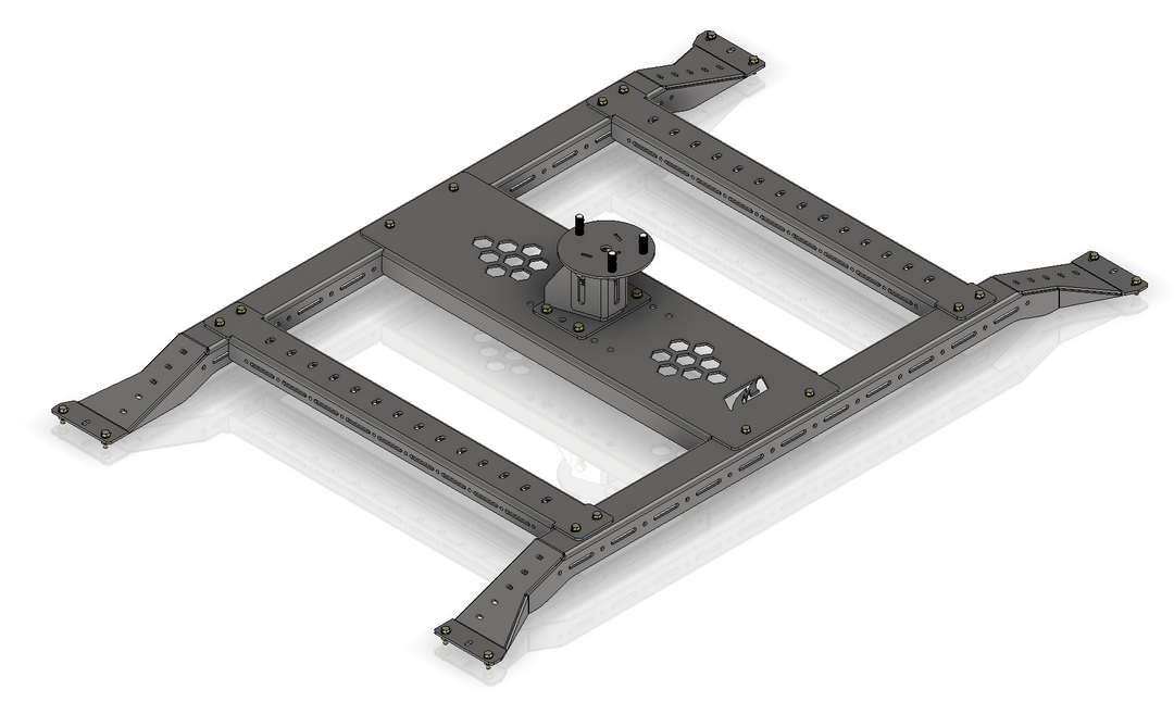 Motobilt Motobed 5-Lug Tire Carrier Rack for Jeep JT Gladiator Replacement Bed MB1212