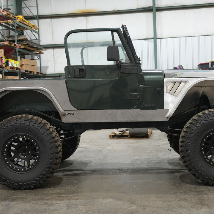 Motobilt Full-Length Rocker Armor for Jeep YJ Fender Notch MB1219-FND | image 4