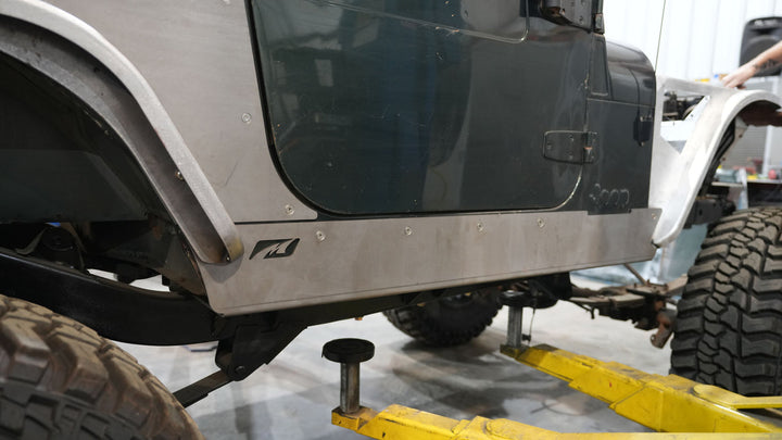 Motobilt Full-Length Rocker Armor for Jeep YJ Fender Notch MB1219-FND | image 5