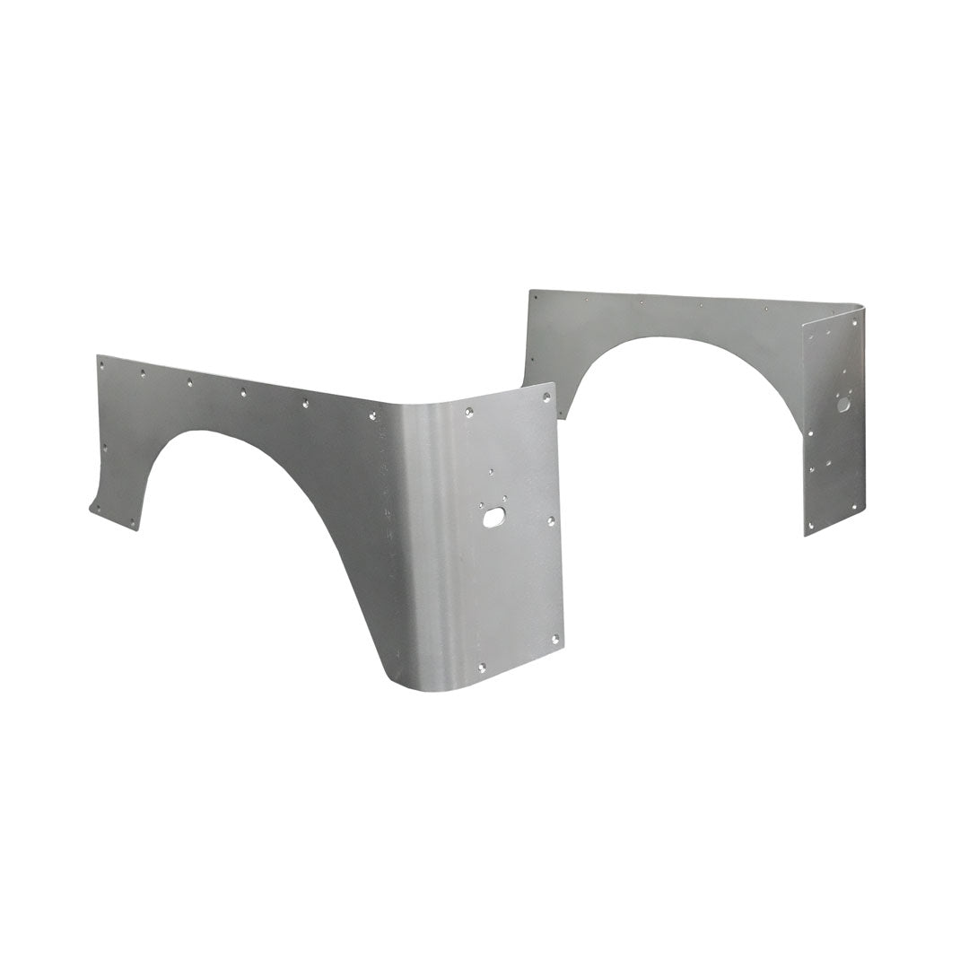 Motobilt 2" Stretch Corner Armor for Jeep YJ Factory Tail Lights Aluminum MB1220-A