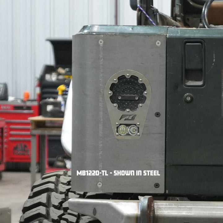Motobilt 2" Stretch Corner Armor for Jeep YJ Factory Tail Lights MB1220 | image 3