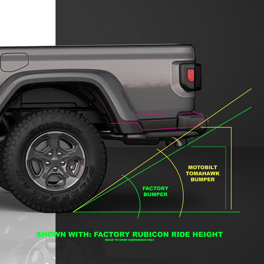 Motobilt Tomahawk High Clearance Rear Bumper for Jeep JT MB1262 | image 4