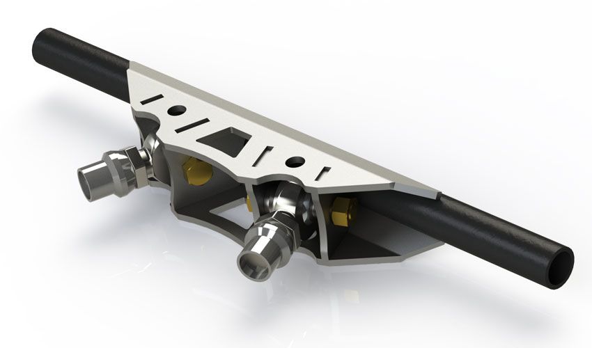 Motobilt Triangulated Lower Link Mount Large for 1.75" OD Round Tube MB1520 | image 2