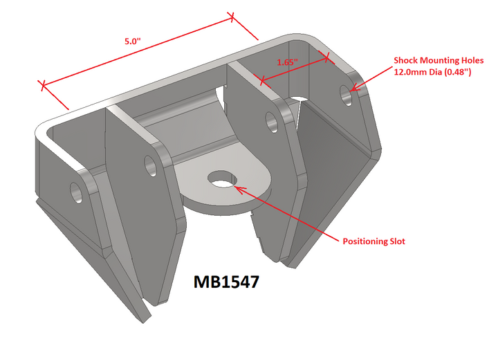 Motobilt Dual Front Lower Shock Mounts SD60 MB1547 | image 4