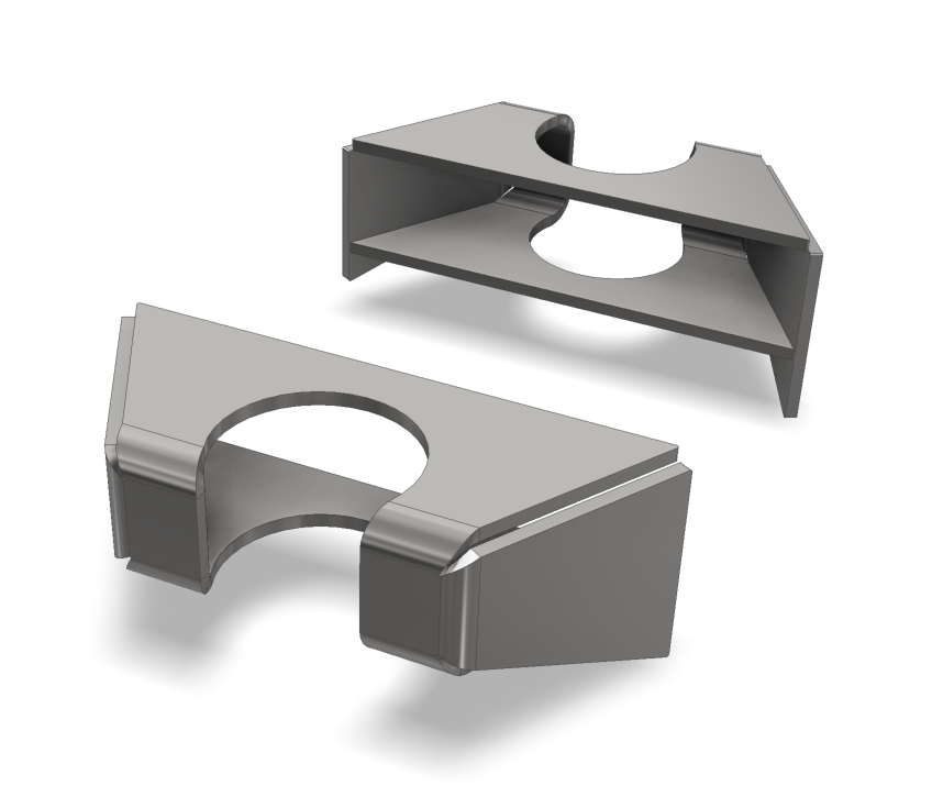 Motobilt Bump Stop Mounts - Flat Top, Weld On MB1573