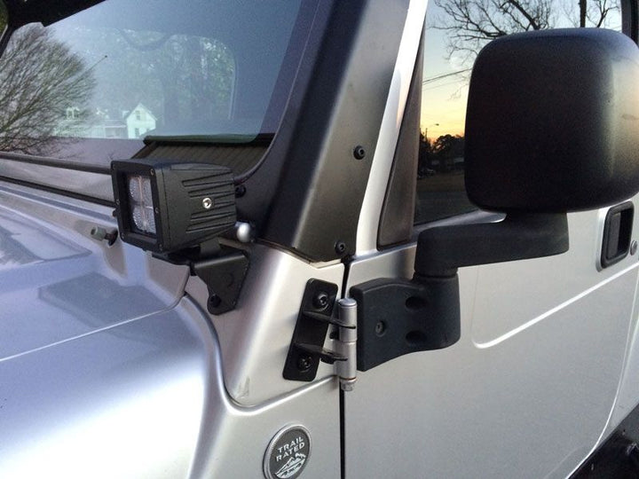 Motobilt A-Pillar LED Light Mounts for Jeep TJ/LJ MB2033-Powder-2 | image 3