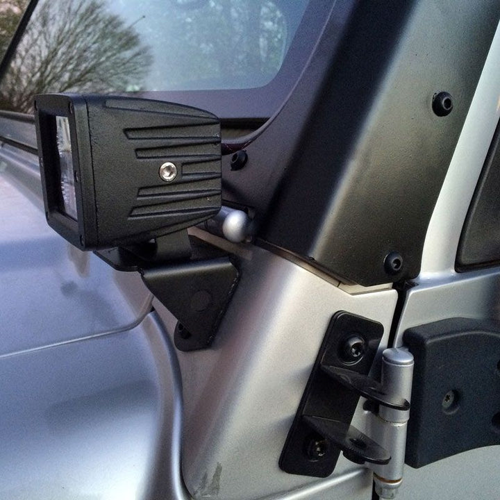Motobilt A-Pillar LED Light Mounts for Jeep TJ/LJ MB2033-Powder-2 | image 5