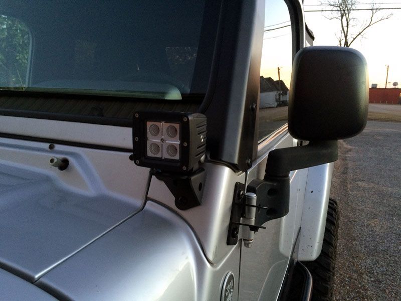 Motobilt A-Pillar Light Mounts for 1997-2006 Jeep TJ/LJ MB2033 | image 2