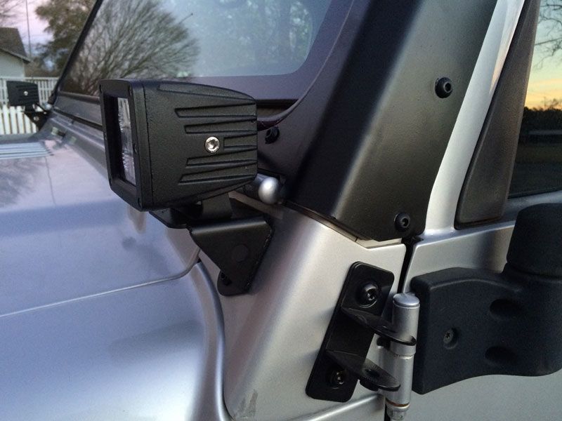 Motobilt A-Pillar Light Mounts for 1997-2006 Jeep TJ/LJ MB2033 | image 4