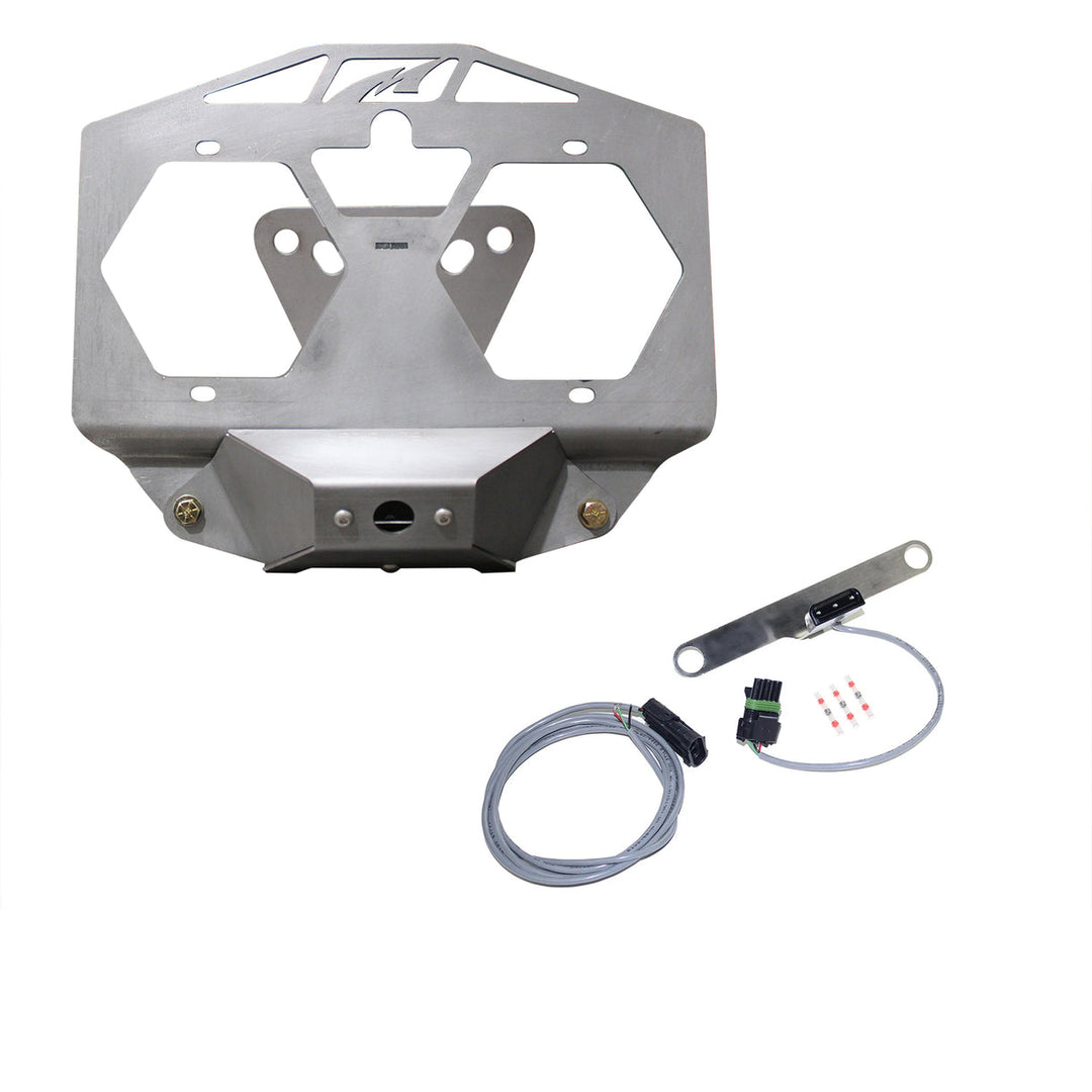 Motobilt Spare Tire Tag Relocation Kit with Camera Mount and Tag Light for Jeep JL MB2115-LD-PL6