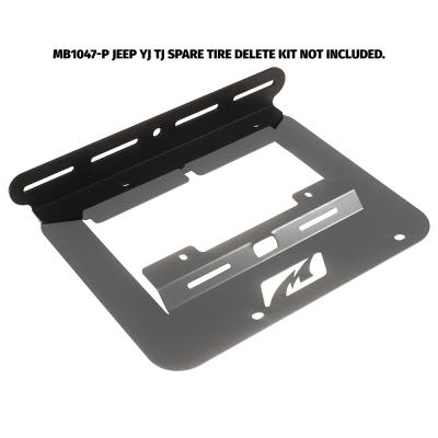 Motobilt Tailgate Light Mount for MB1047 - Fits Jeep YJ/TJ MB2131-Powder