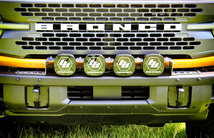 Motobilt Front Bumper Mount for Baja Designs 4 Light XL Linkable Light Bar for 2021 Ford Bronco MB2160 | image 2