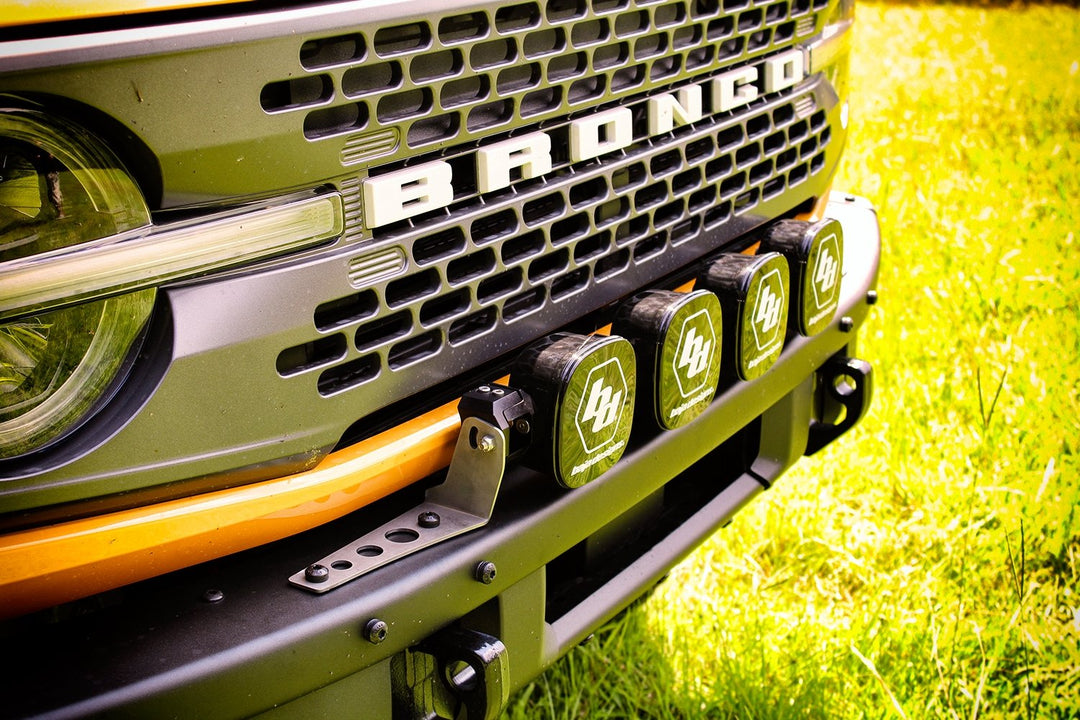 Motobilt Front Bumper Mount for Baja Designs 4 Light XL Linkable Light Bar for 2021 Ford Bronco MB2160 | image 4