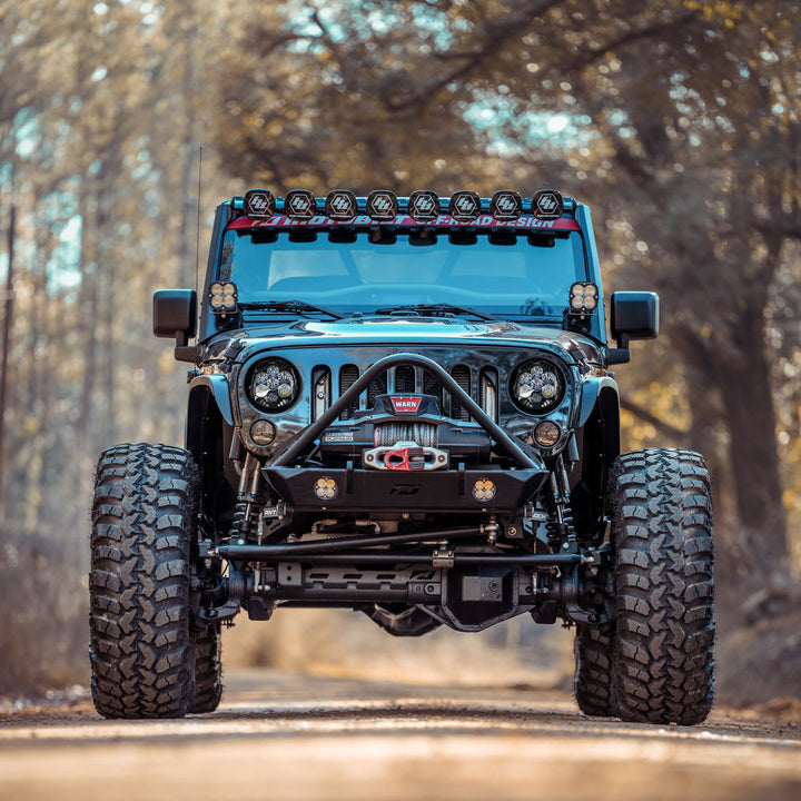 Motobilt Headlight Bracket Kit for Baja Designs LP6 for Jeep JK MB2193 | image 2