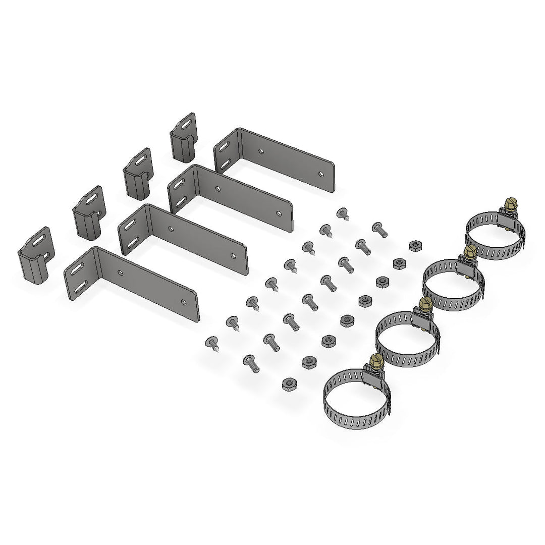 Motobilt Soft Top Door Surround Bracket Kit for Motobilt Jeep JKU Cage Kit MB3075